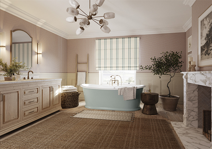 Winnies Stripe, Cross - Twist&Fit Roman Blind - Image 6